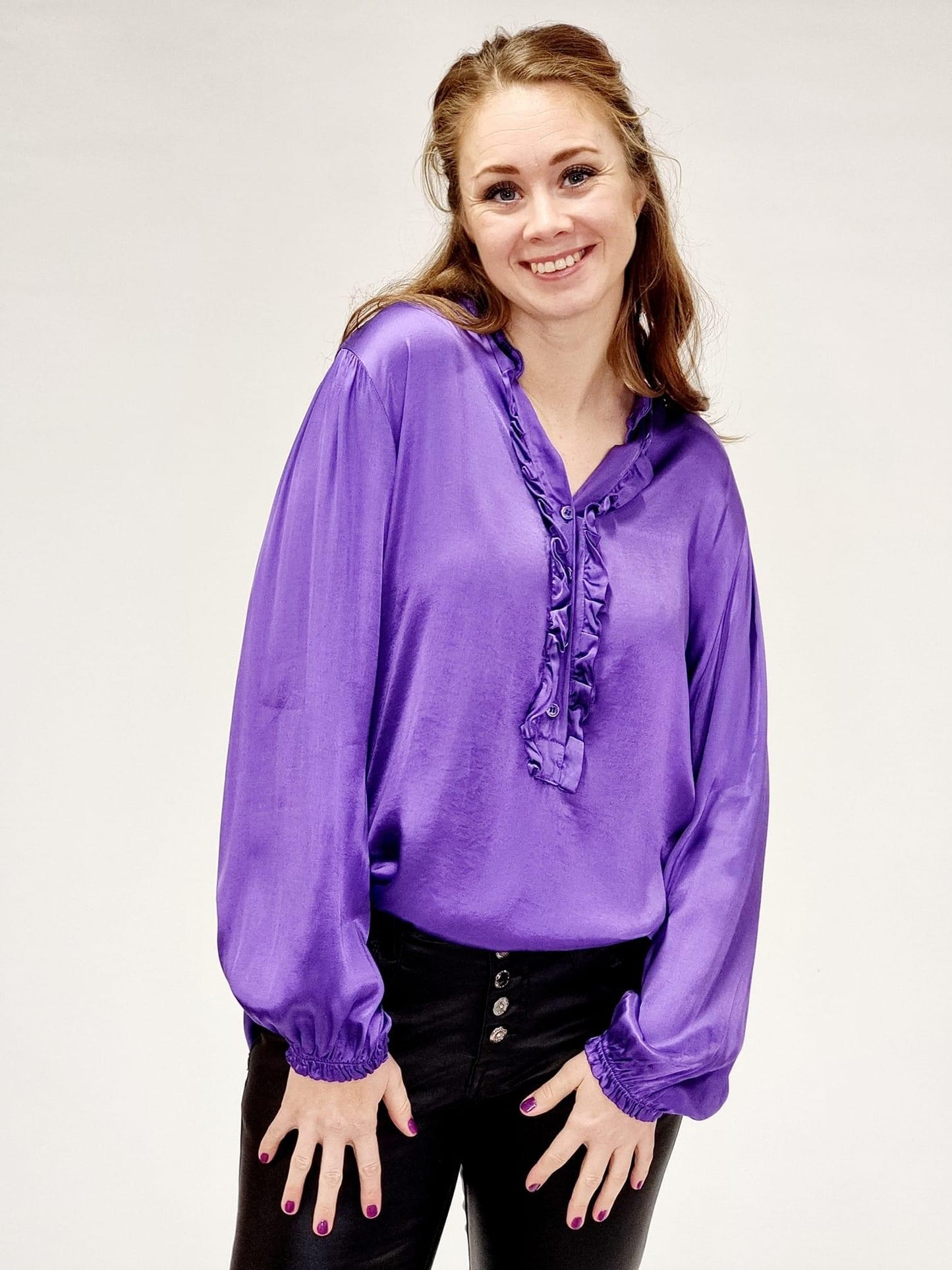 Lilla skjorte bluse