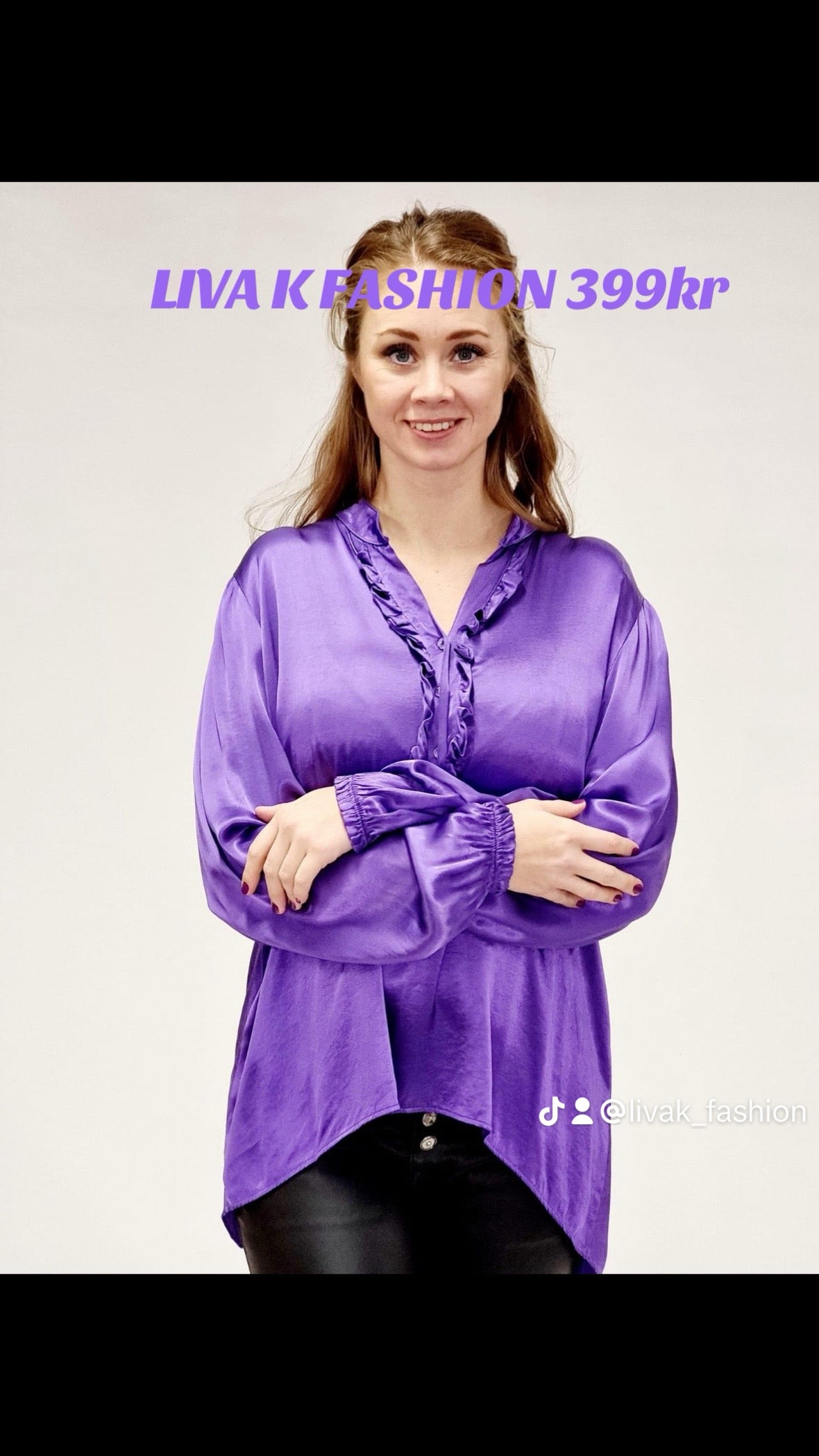 Lilla skjorte bluse
