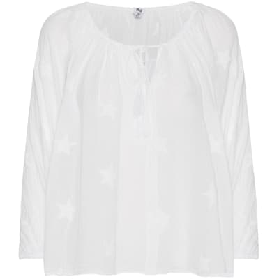 Hvid stjerne bluse/ Liva K
