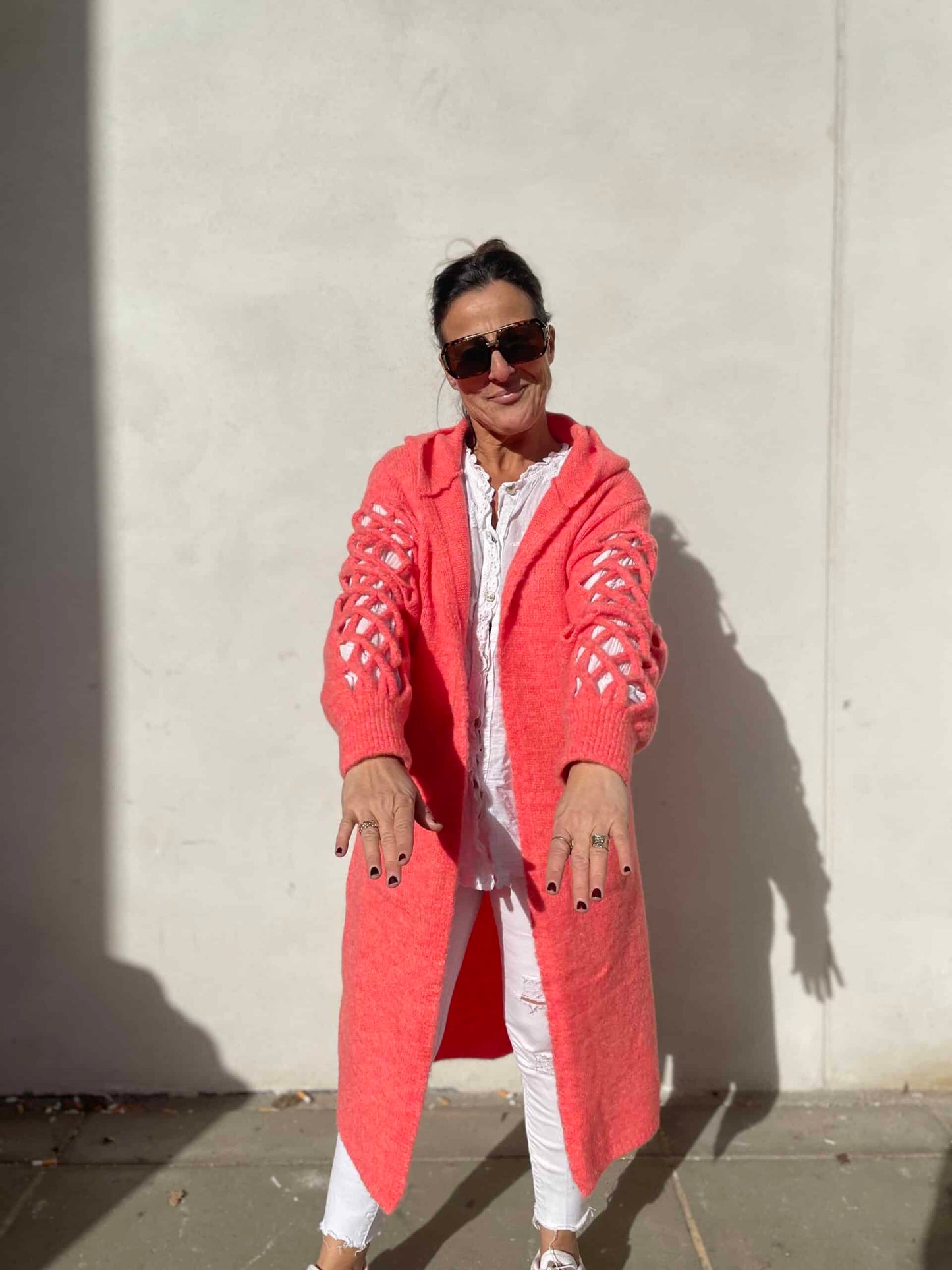 Alexis coral cardigan- Liva K