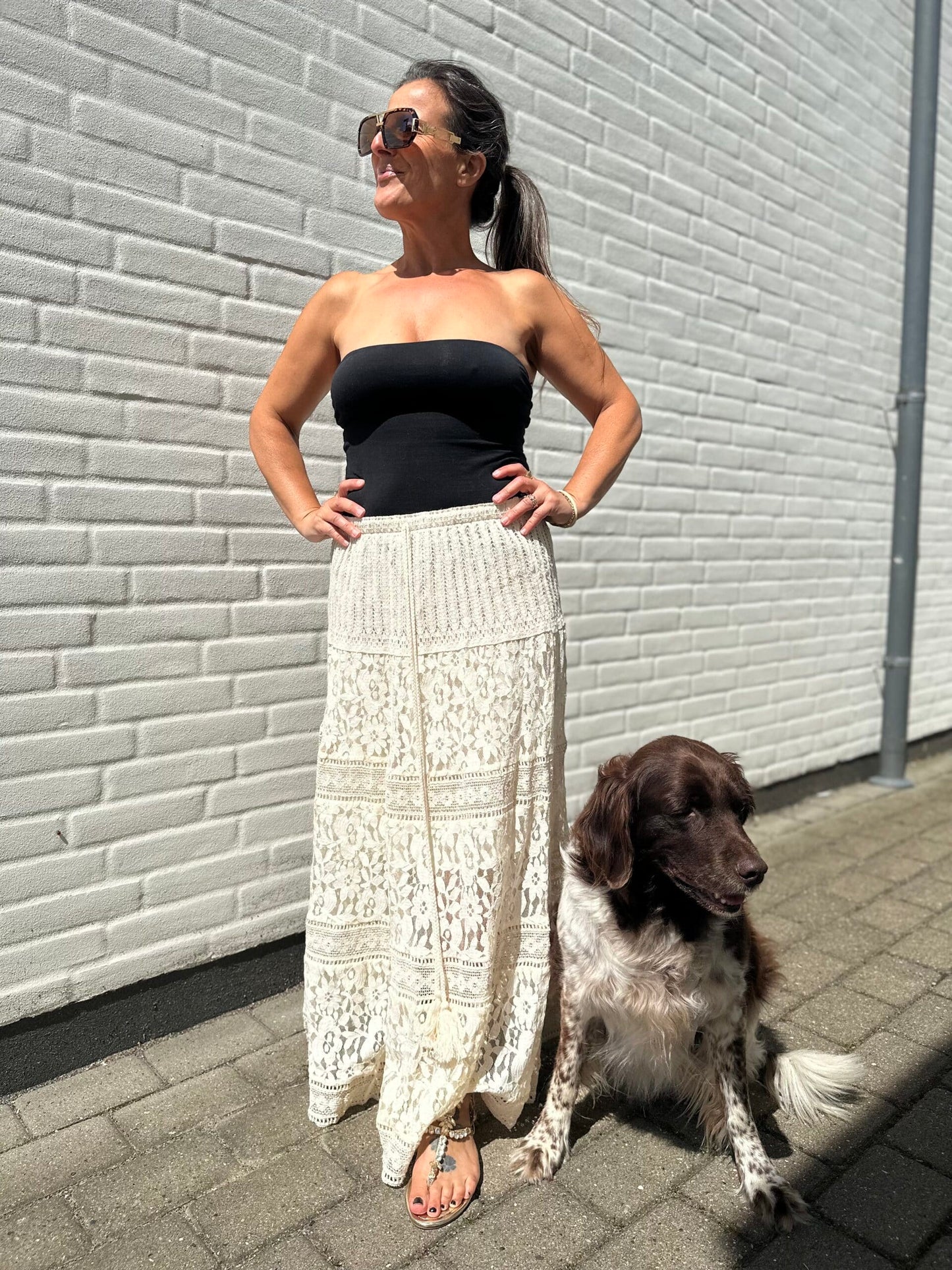Wiya creme blonde skirt / Liva K