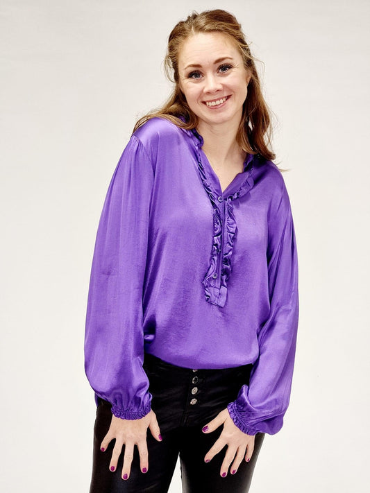 Lilla skjorte bluse