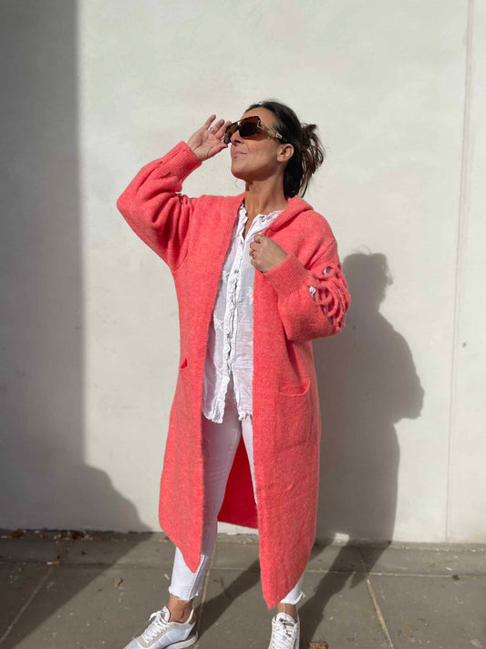 Alexis coral cardigan- Liva K