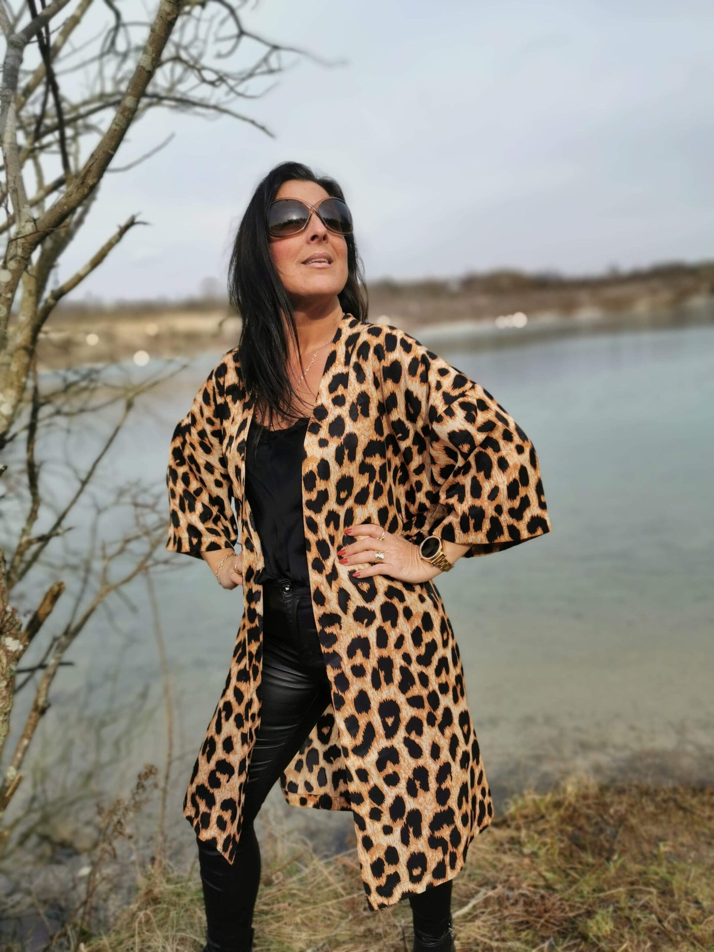Super flot leopard tunika