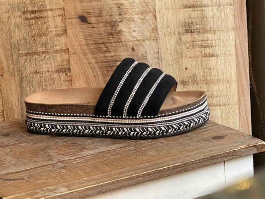 Bløde sandaler sort/ Liva k
