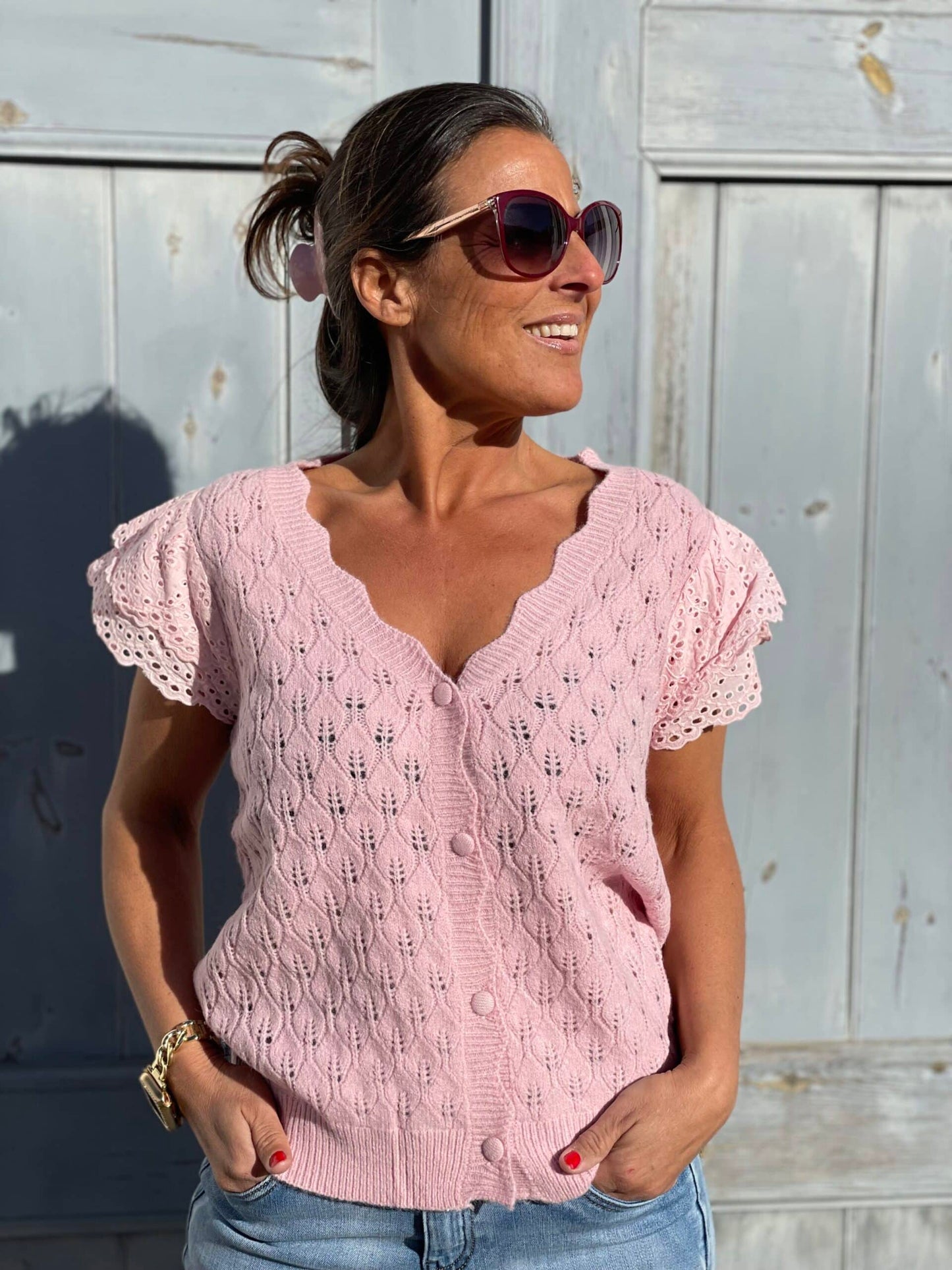 Henny trøje rosa