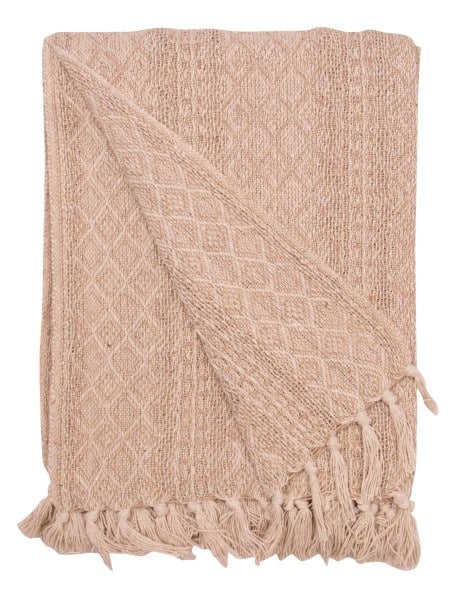 Creme recycled plaid