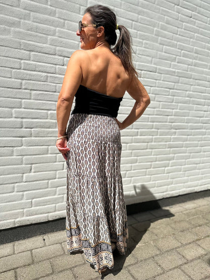 Boho nederdel sort / Liva K