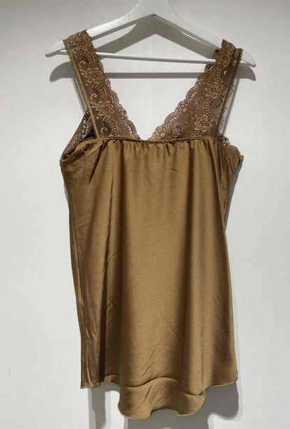 Mocca silke top / Liva K