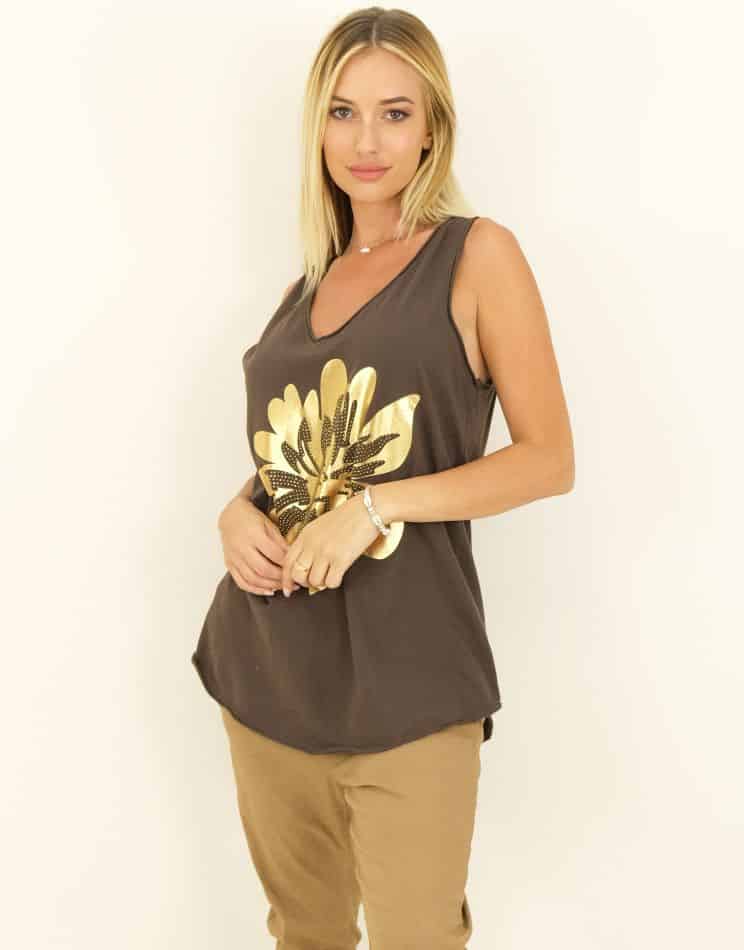 Brun top/ Liva K